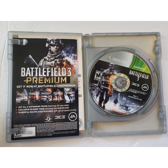 Platinum Hits Battlefield 3 (Microsoft Xbox 360, 2011) - Picture 3 of 3